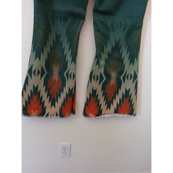 Ranch Dressn Southwestern Border Flare Jeans Size 14 Bohemian Western Retro - Picture 9 of 16